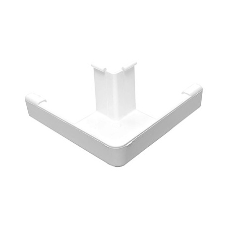 ÁNGULO EXTERIOR / FIN CON SALIDA BLANCO 4 PULGADAS-TodoenunSitio-Euramax