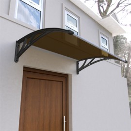 TECHO POLICARBONATO MARRÓN 120 X 81 CM - SOPORTE N-TodoenunSitio-