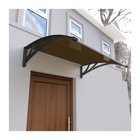 TECHO POLICARBONATO MARRÓN 120 X 81 CM - SOPORTE N-TodoenunSitio-