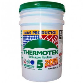 IMPERMEABILIZANTE THERMOTEK DOBLE ACCIÓN TERRACOTA 5 AÑOS 22.8 L-TodoenunSitio-THERMOTEK