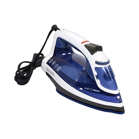 PLANCHA SMARTSTEAM BLACK+DECKER AZUL 28 CM-TodoenunSitio-BLACK+DECKER